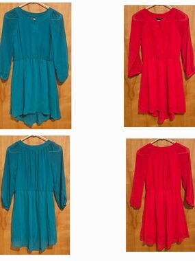 MYMICHELLE CHIFFON FASHION GIRL DRESS GREEN OR PINK